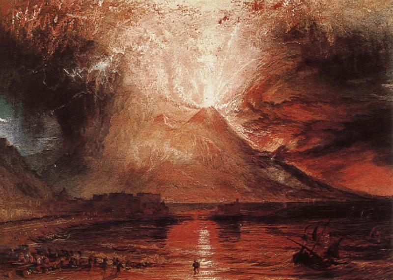 Joseph Mallord William Turner Volcano erupt oil painting picture